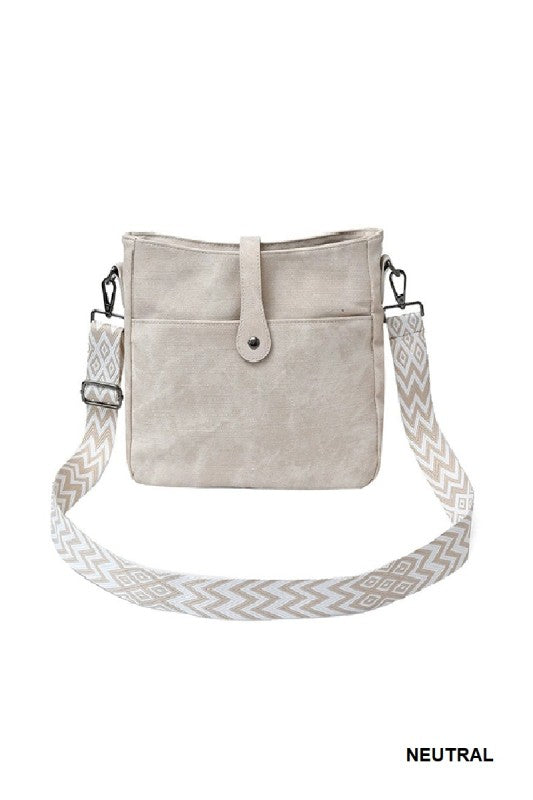 Daily - Distressed Faux Leather Crossbody Purse