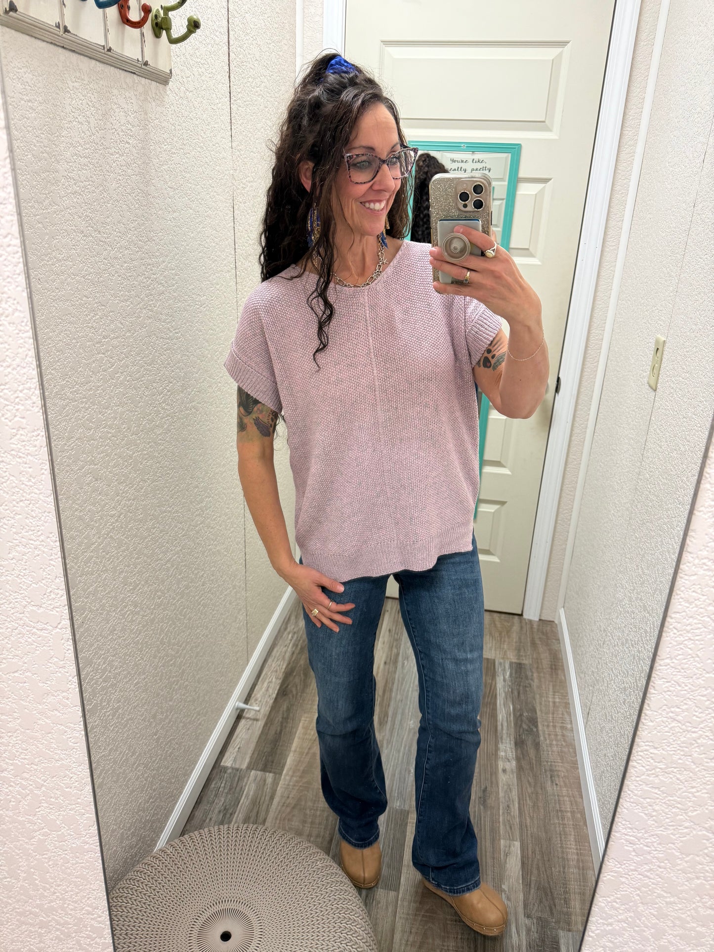 Shayla Short Sleeve Sweater Top