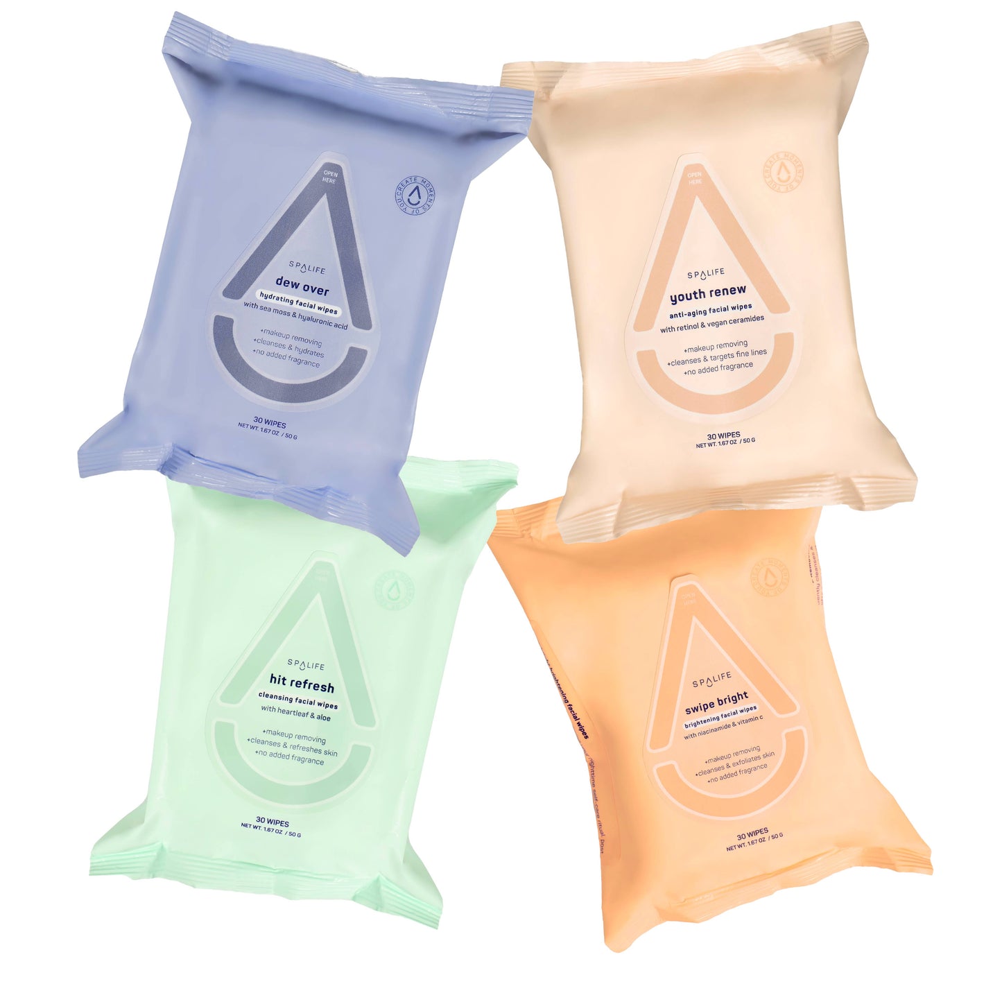Swipe Bright Skincare Makeup Remover Facial Wipes Multi-Pack - 4 Pk