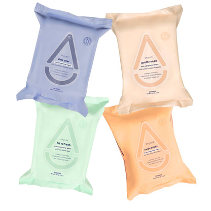 Swipe Bright Skincare Makeup Remover Facial Wipes Multi-Pack - 4 Pk