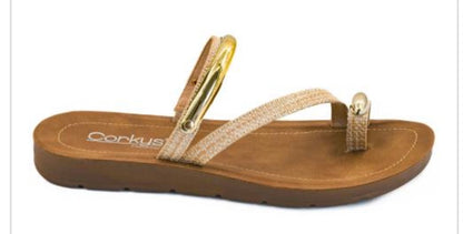 Hit The Strip Raffia - Corky’s Sandals