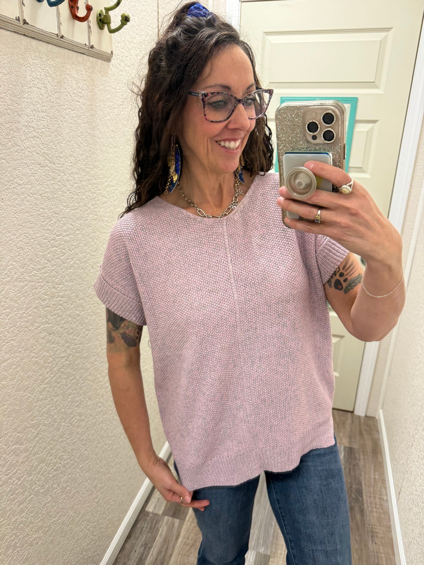 Shayla Short Sleeve Sweater Top