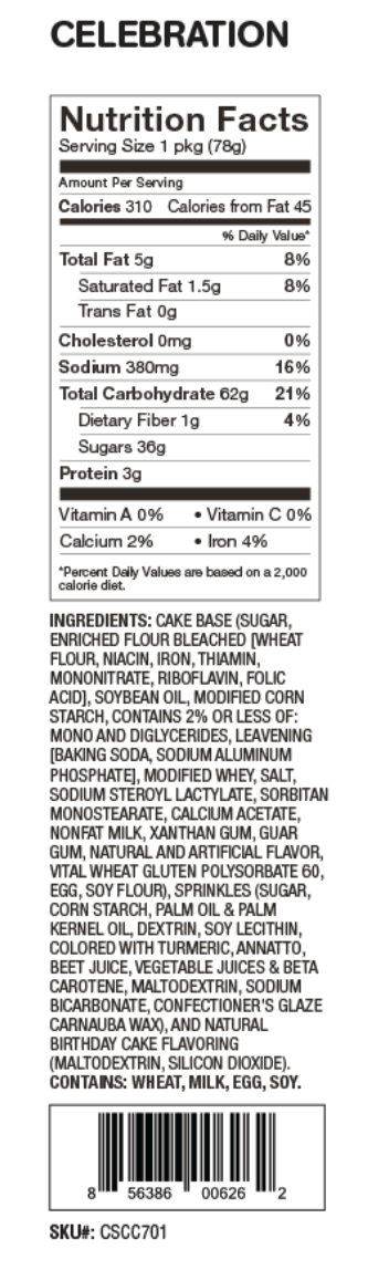 Celebration Cake Microwave Single