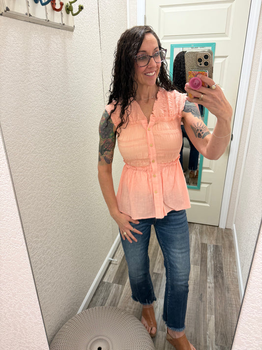 Doll Button Down Baby Doll Top