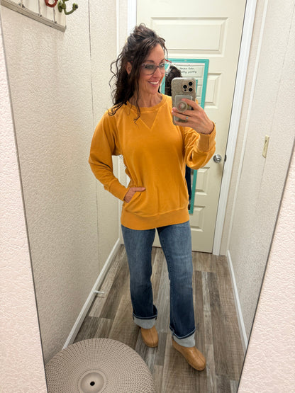 Donna Crewneck Sweatshirt With Pockets