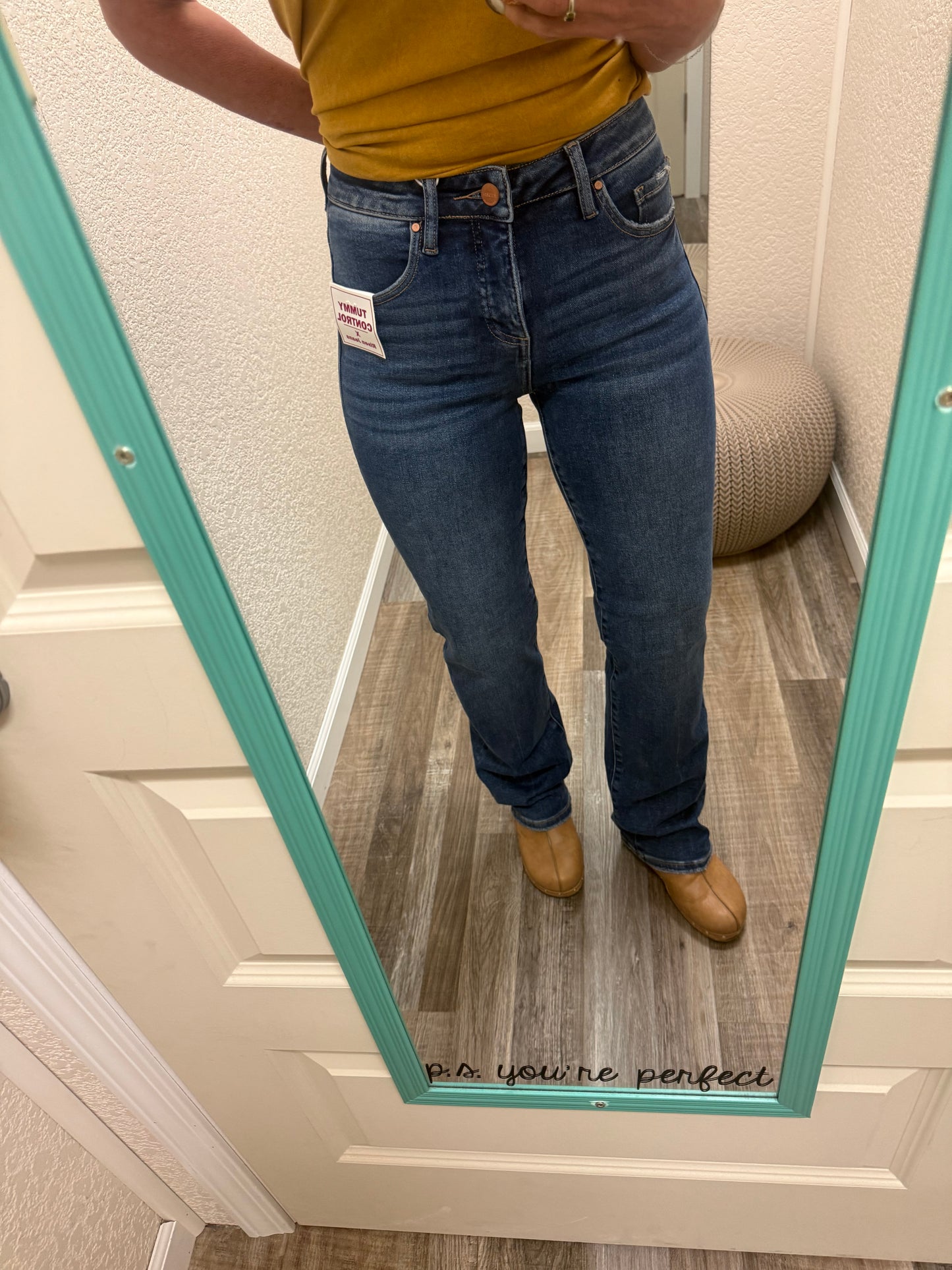 Felicity High Rise Tummy Control Straight Risen Jeans