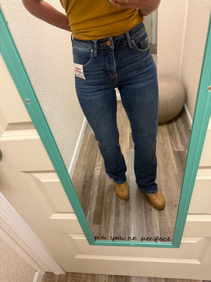 Felicity High Rise Tummy Control Straight Risen Jeans