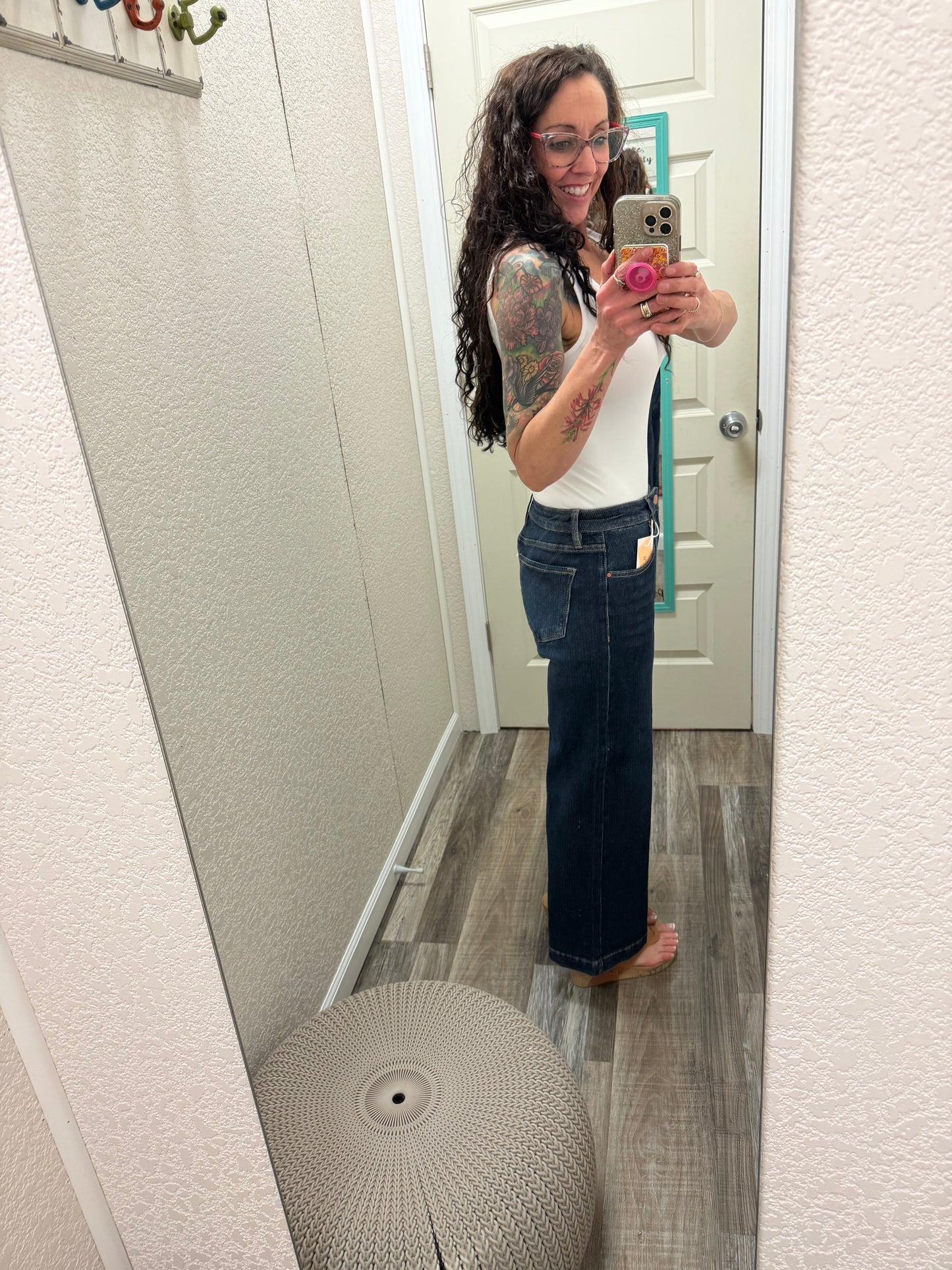 Cassidy Cropped Wide Leg Risen Jeans