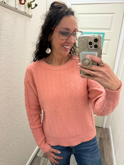 Peachy Keen Sweater