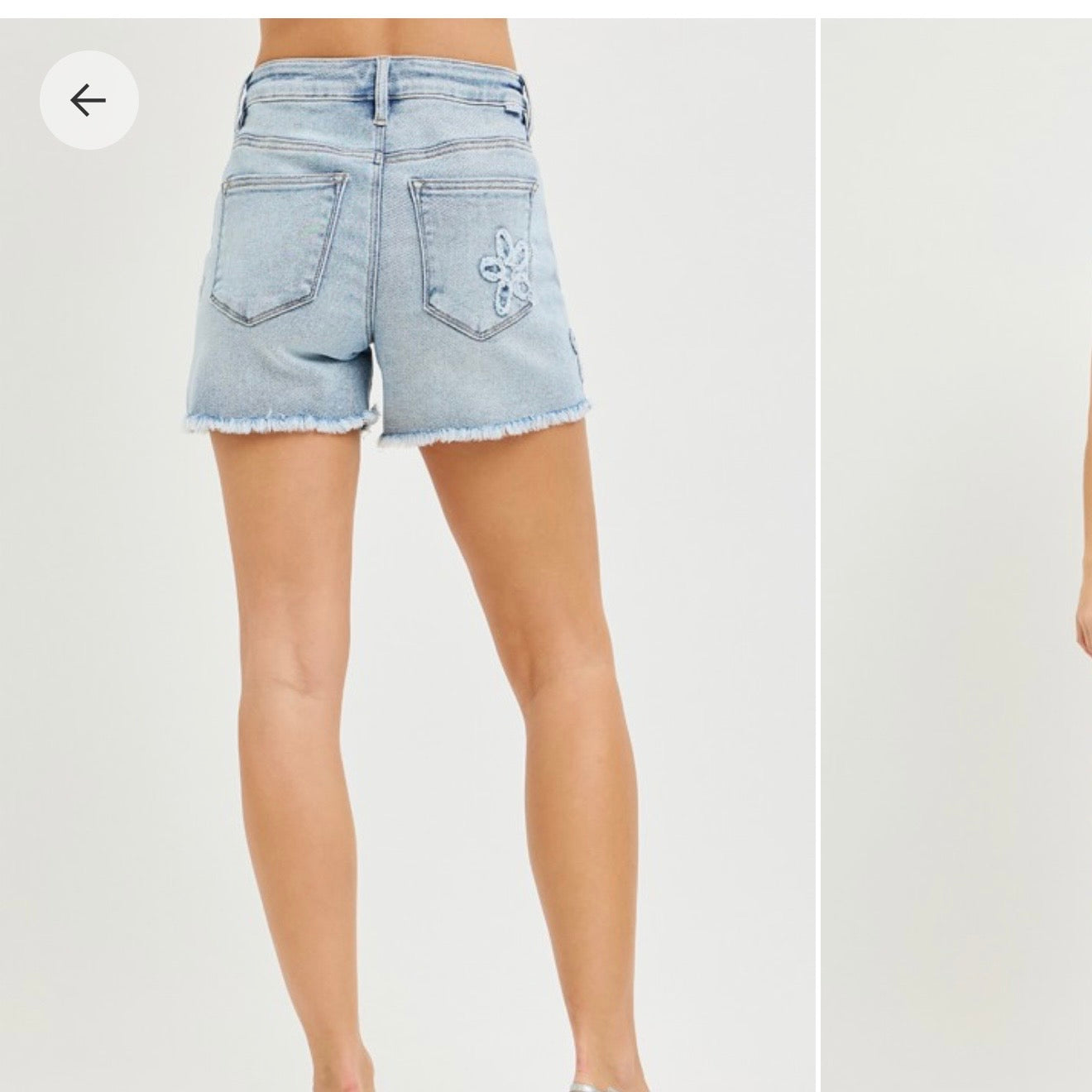Flower Power FLOWER PATCHED HIGH RISE SHORTS SHORTS - Risen
