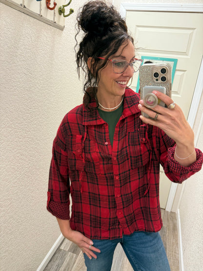 Dakota Relaxed Plaid Button Up