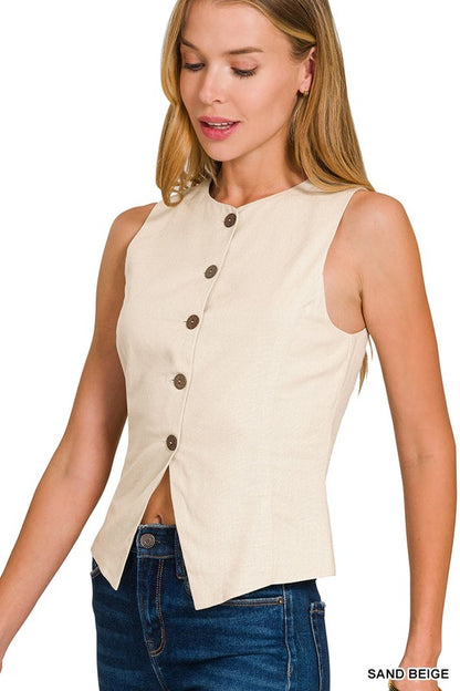 Trinley Linen Vest