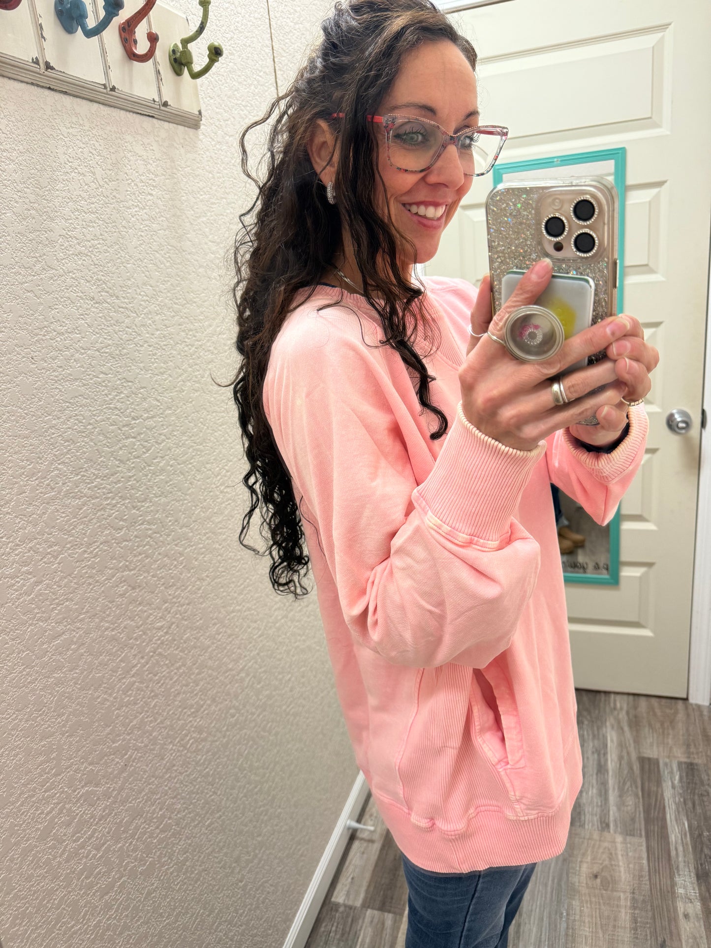 Donna Crewneck Sweatshirt With Pockets