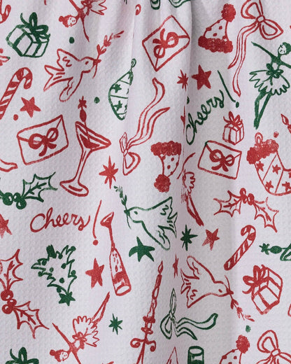 Holiday Doodles Multi Tea Towel