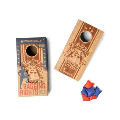 Wooden Tabletop Cornhole - Bagging Rights
