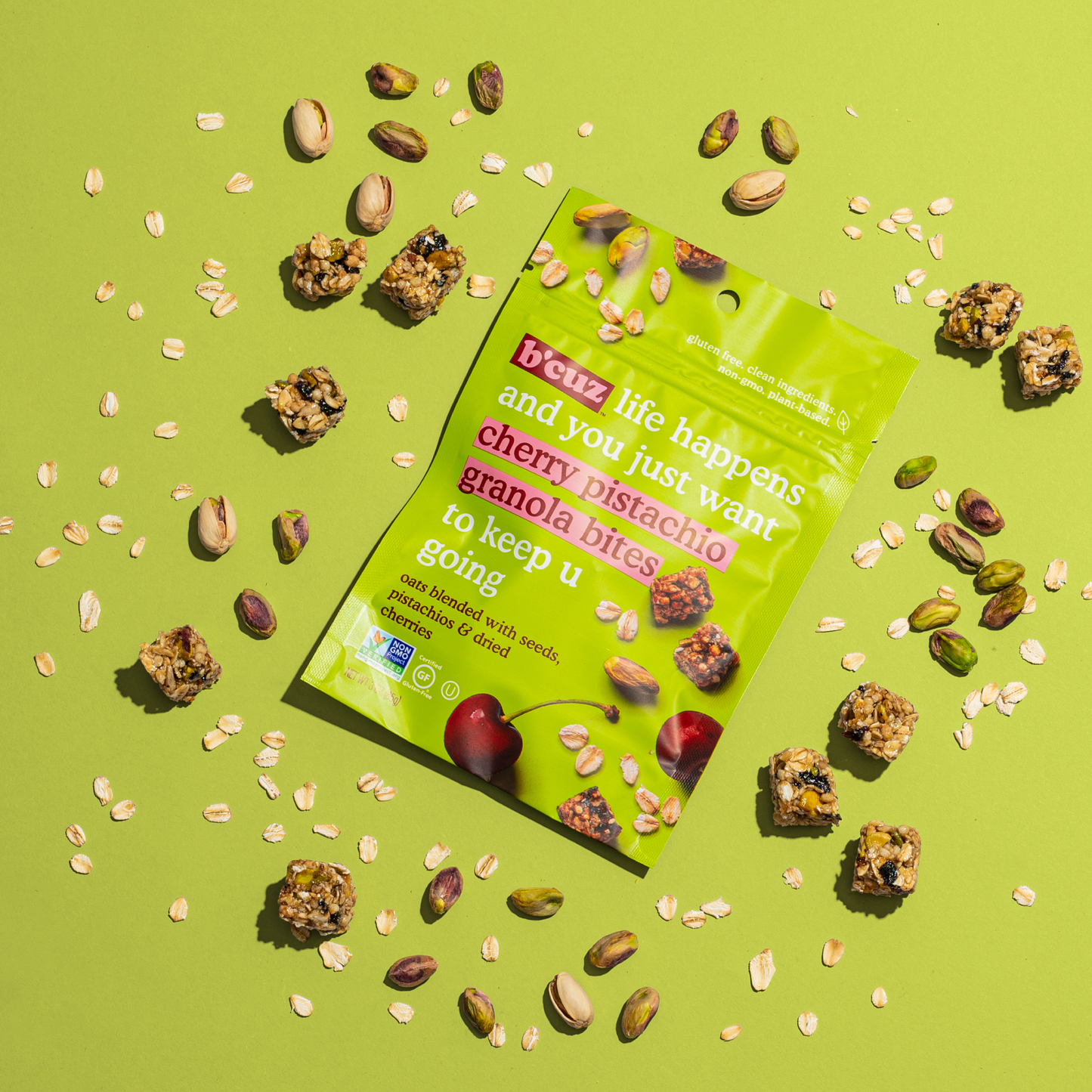 Cherry Pistachio Granola Bites 3oz.