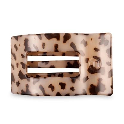 Flat Rectangle Hair Clip | Large | Blonde Tortoise