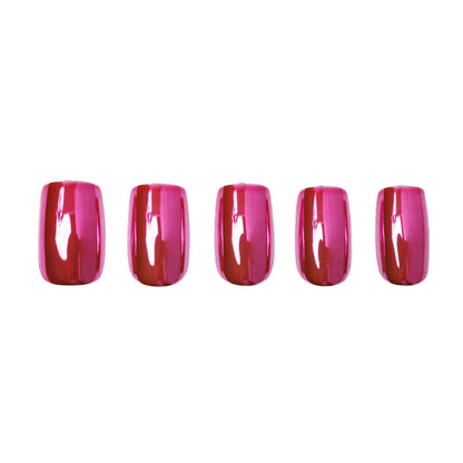 Pink Alloy Press-On Nails