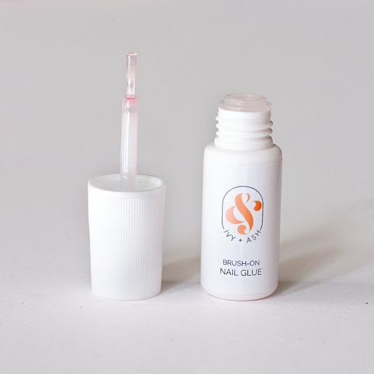 Ivy & Ash Brush-On Nail Glue | Press-On Nail Glue Bottle