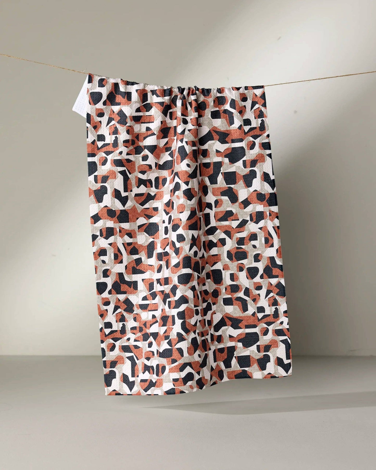 Geometric Leopard Tea Towel