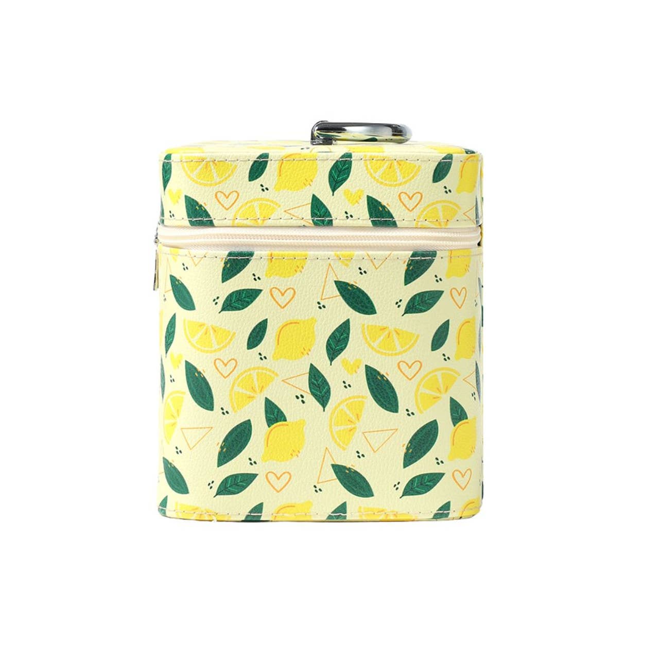 Ladies Large Lemon Makeup Train Case