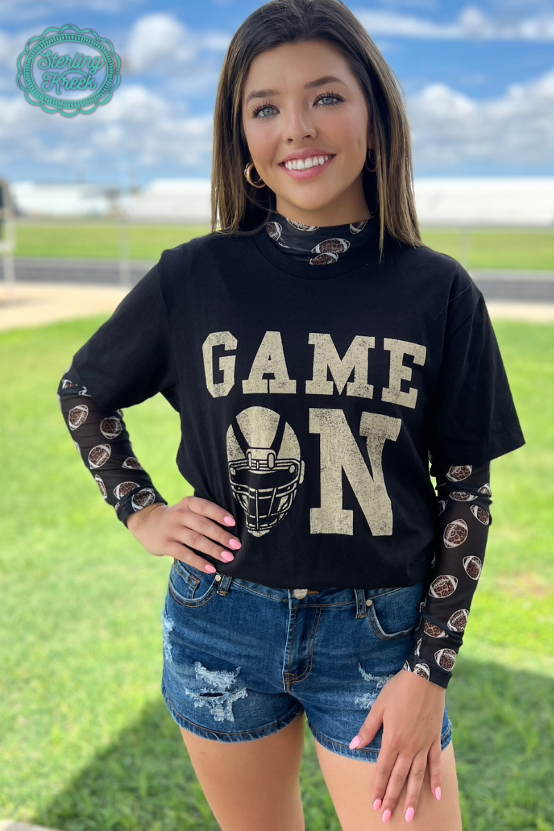 Girls Of Fall Mesh Top