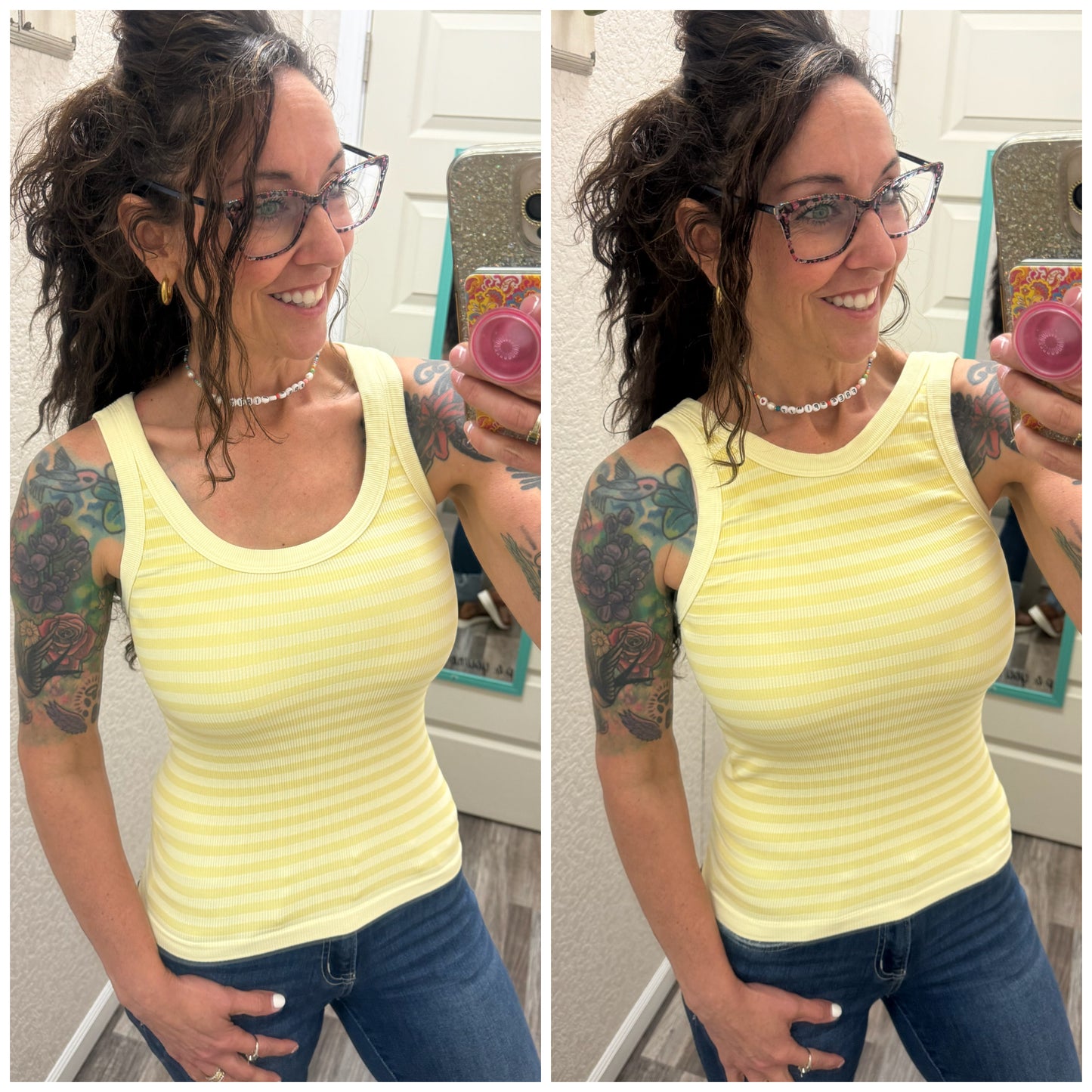 Trust Me Reversible Striped Tank Top