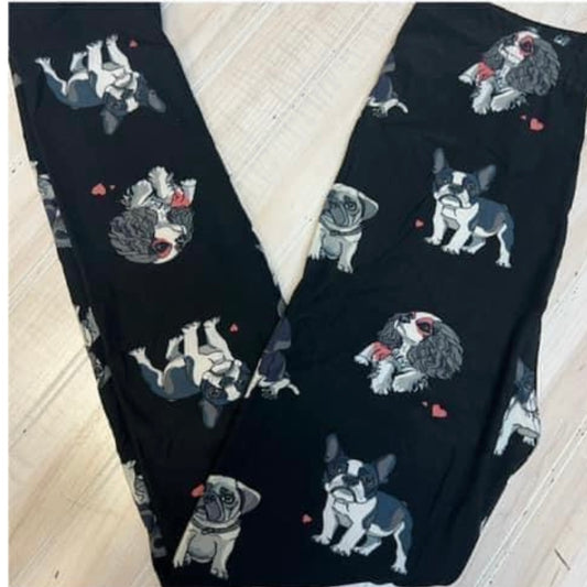 Kids Leggings (Dogs & Hearts)