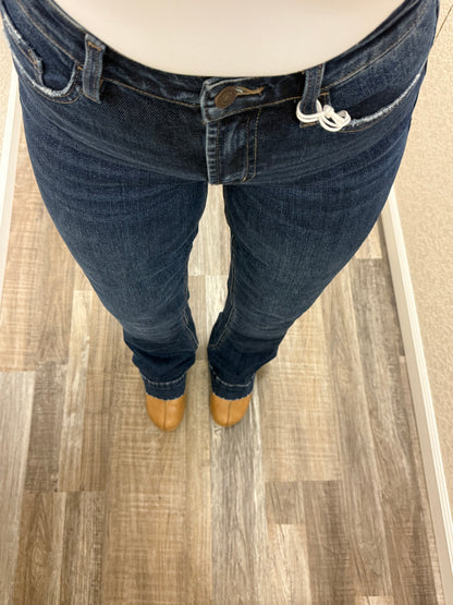 Sustainability High Rise Trouser Hem Bootcut Vervet Jeans