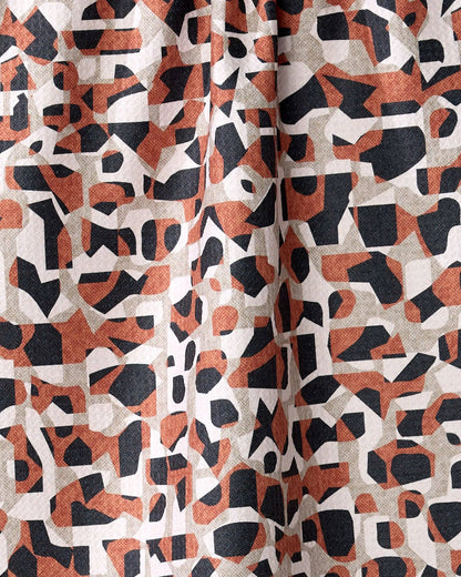 Geometric Leopard Tea Towel