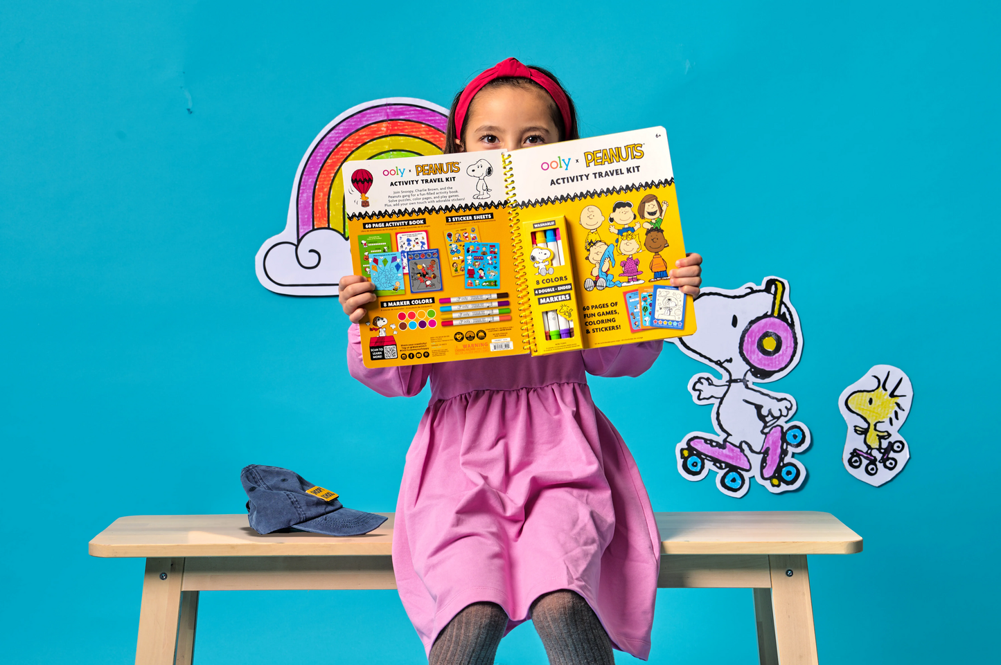 Peanuts Activity Travel Kit & 4 Double-Ended Markers