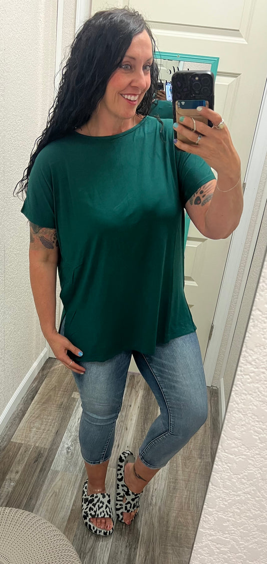 Green Must Have Basic Tunic