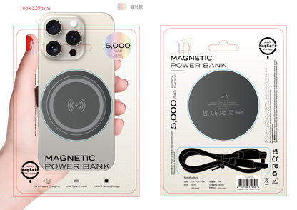 MagSafe Compatible Power Bank 5000mAh -White
