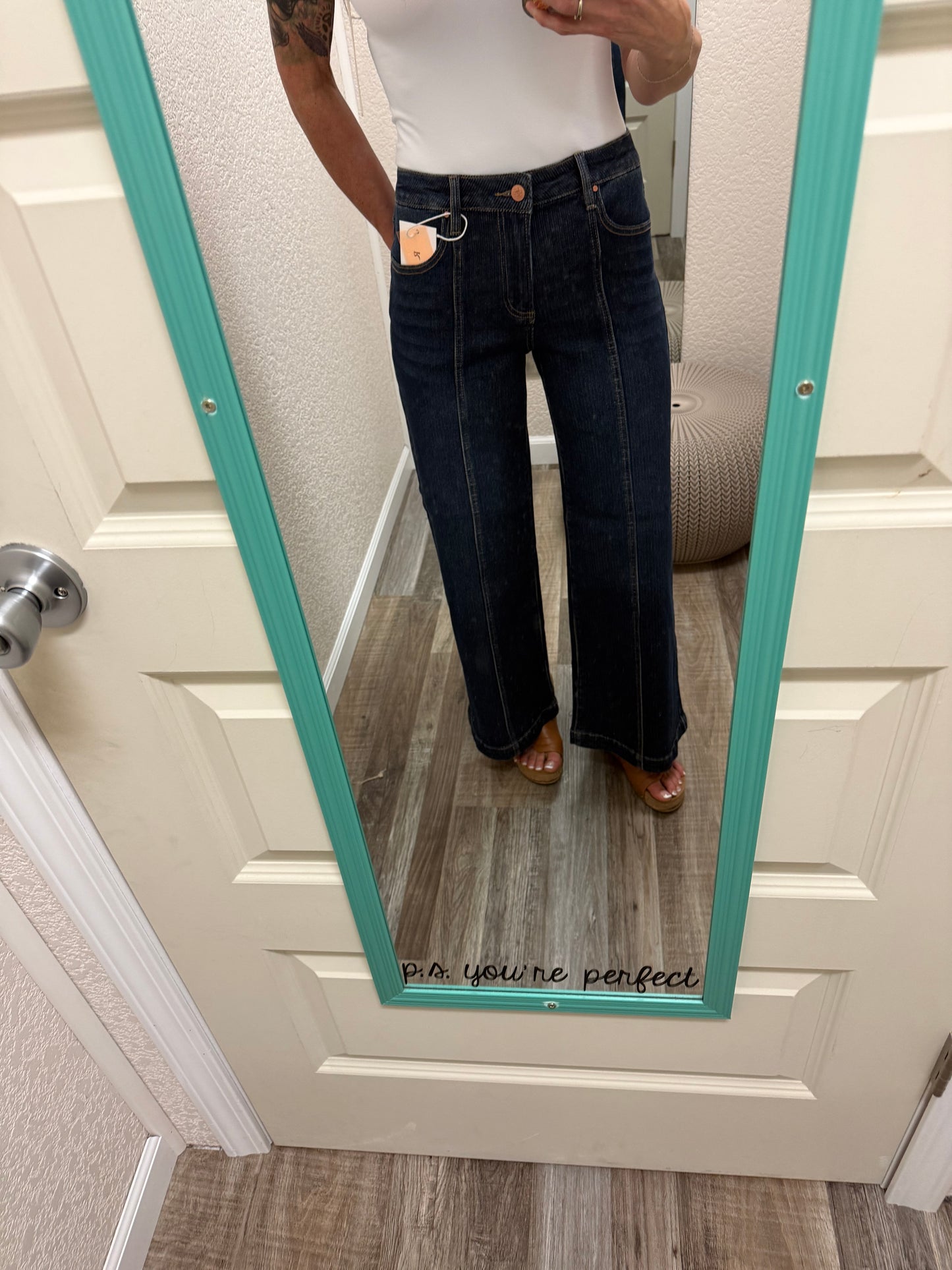 Cassidy Cropped Wide Leg Risen Jeans