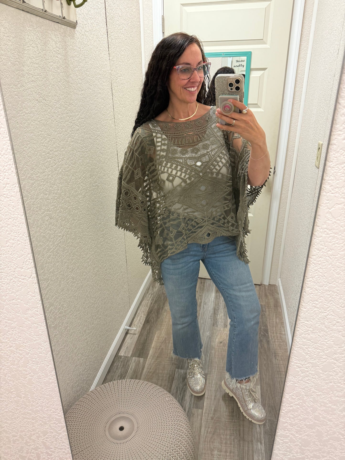 Olive Anastasia One Size Crochet Overlay
