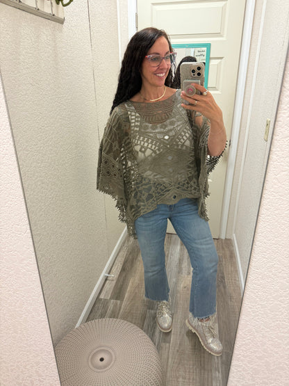 Olive Anastasia One Size Crochet Overlay