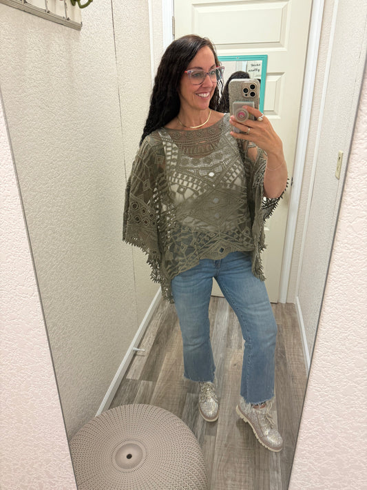 Olive Anastasia One Size Crochet Overlay