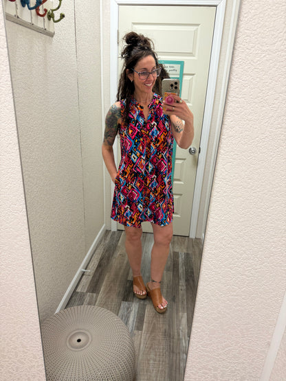 Lizzy Aztec Dress
