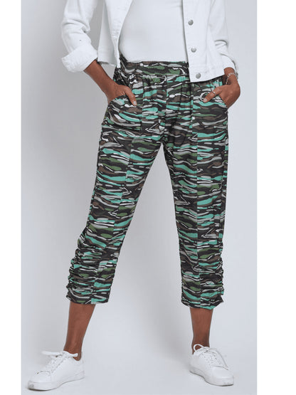 Swishie Swooshie Capris With Side Ruching