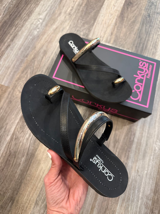 Hit The Strip BLACK - Corky’s Sandals