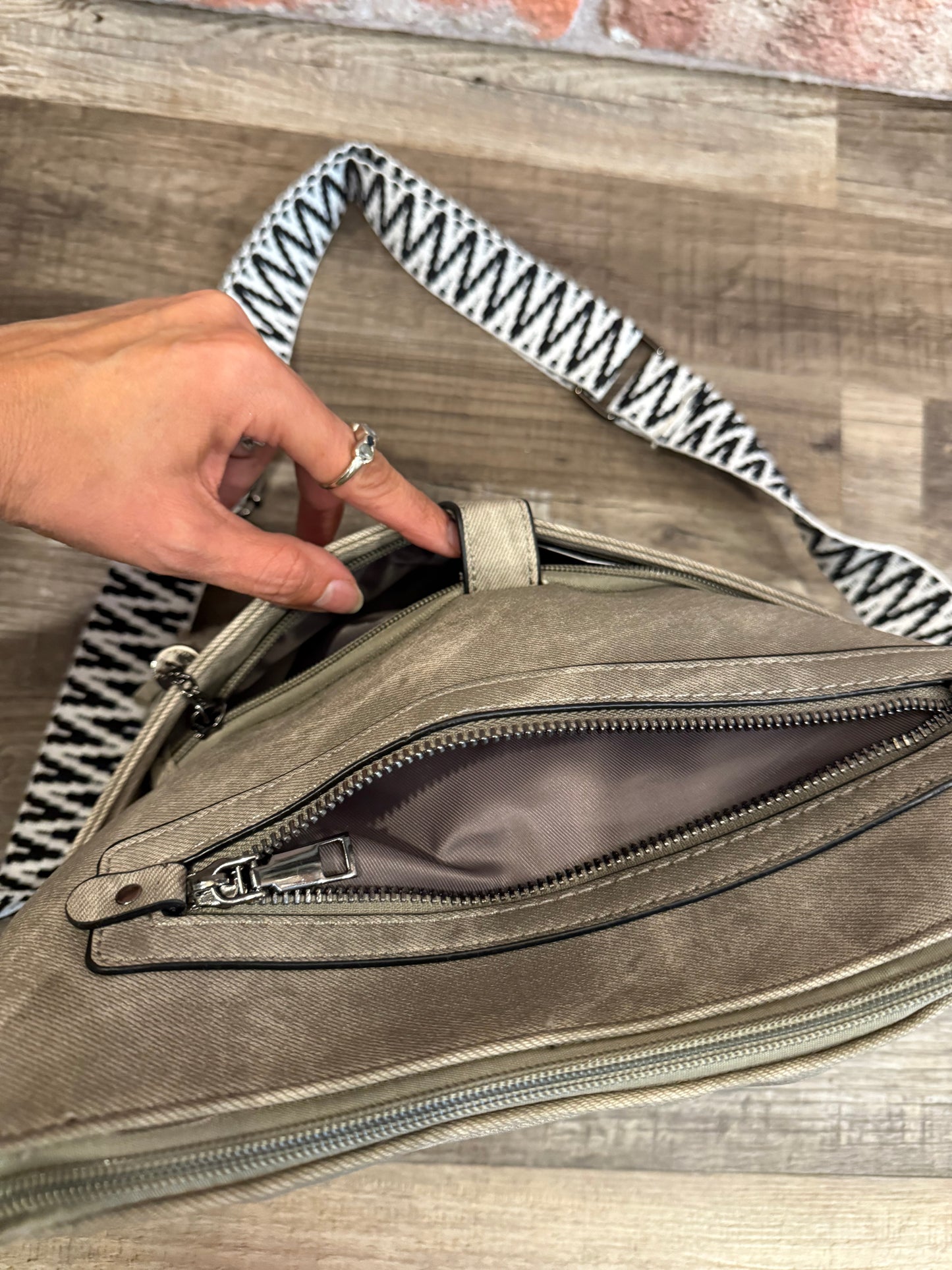 Washed Grey Purse