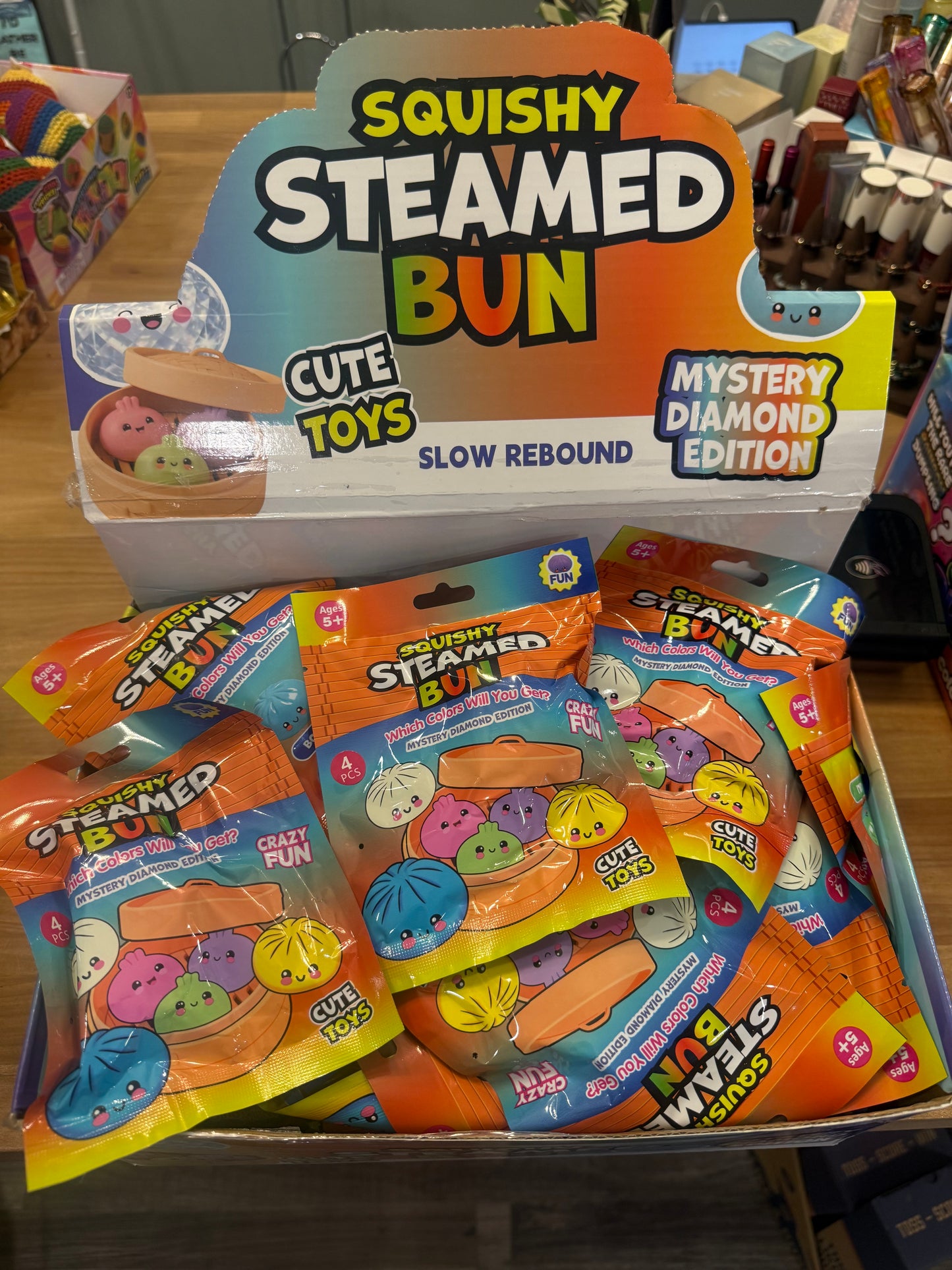 Mystery Mini Sticky Squishy Dumplings 4 Pack