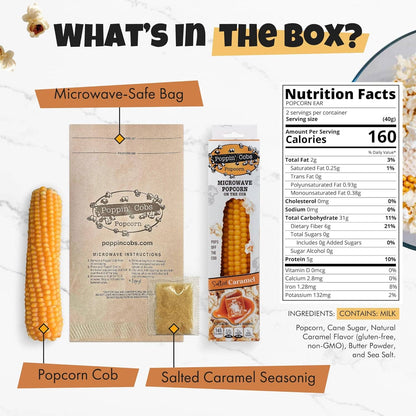 Popcorn on the Cob with Salted Caramel Seasoning 