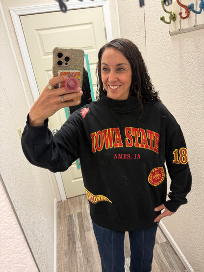 Iowa State All Over Scatter Oversized Funnel Neck