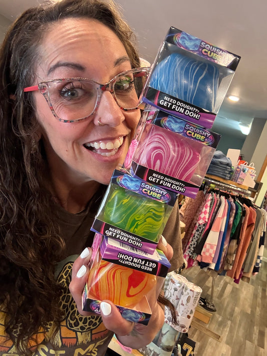 Fun Doh Swirl Squishy Cubes