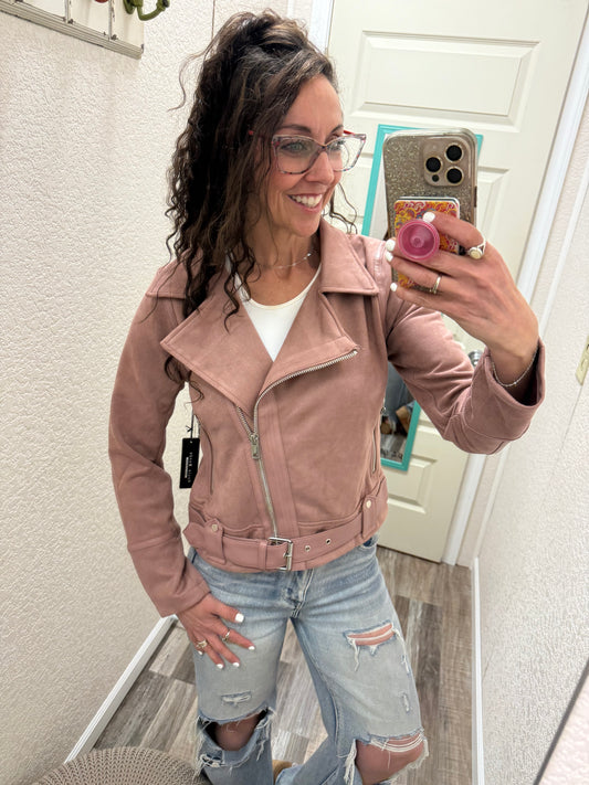 Belted Moto Jacket