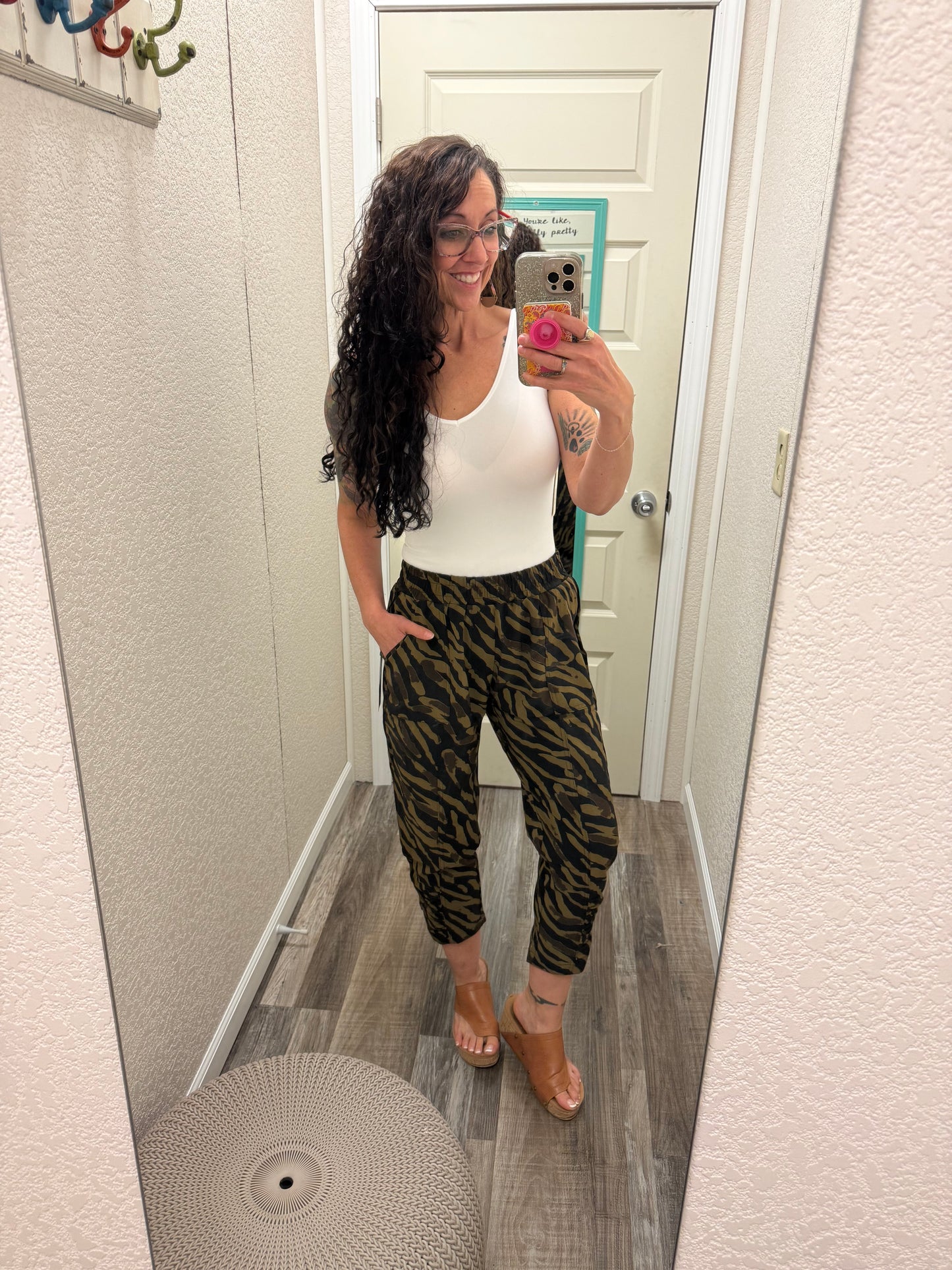 Swishie Swooshie Capris With Side Ruching