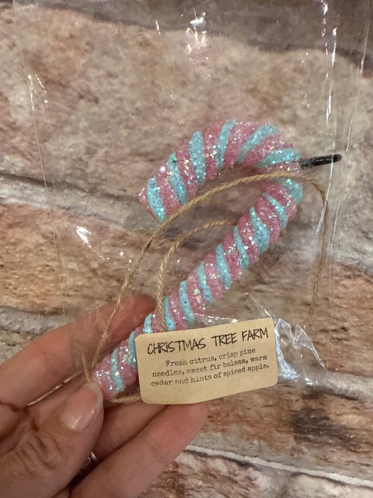 Candy-Cane Freshie - Christmas Tree Farm Scent