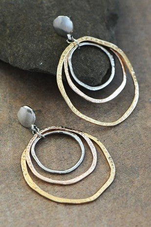 Boho Metal Drop Earrings