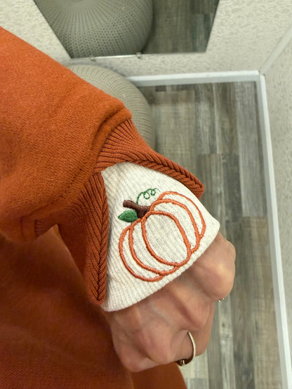 Pretty Little Pumpkins™ LayerPop™ Duo Cuff Sweatshirt